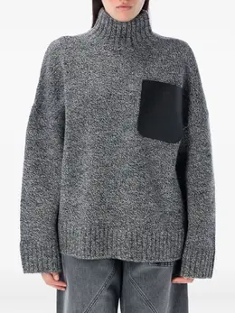 JW Anderson: Кожаный свитер 