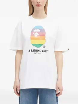 A BATHING APE®: Радужная футболка 