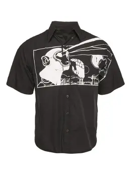 Prada Pre-Owned: Чёрная рубашка 