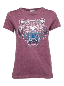 Kenzo Pre-Owned: Фиолетовая футболка 