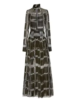 Oscar de la Renta: Плиссированное платье 