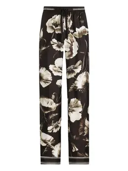 Dolce & Gabbana: Брюки с принтом 