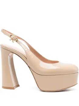 Gianvito Rossi: Бежевые туфли 