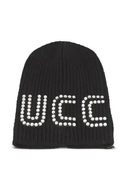 Gucci Pre-Owned: Чёрная шапка 