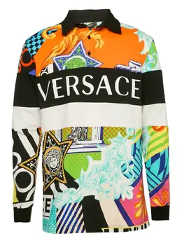 Versace Pre-Owned: Поло с принтом 