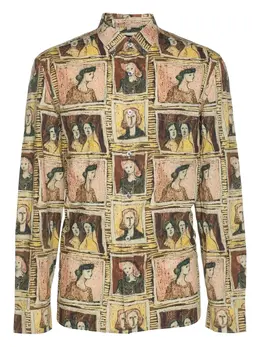 Burberry Pre-Owned: Рубашка с принтом 