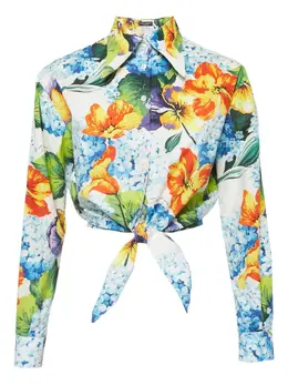 Dolce & Gabbana Pre-Owned: Рубашка с растительным принтом 