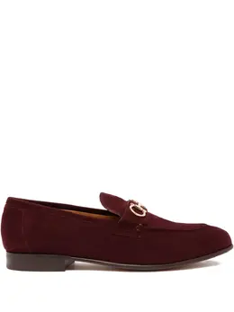 Ferragamo: Бордовые лоферы  Gancini