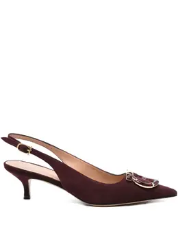 Ferragamo: Бордовые туфли 