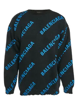 Balenciaga Pre-Owned: Голубой свитер 