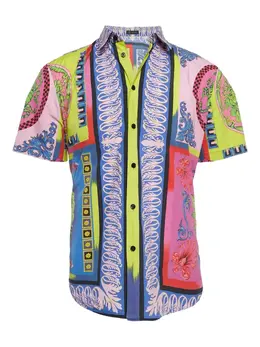 Versace Pre-Owned: Рубашка с принтом 
