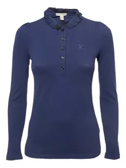 Burberry Pre-Owned: Синее поло 