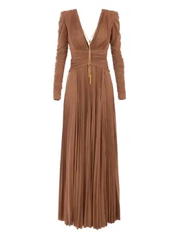 Elisabetta Franchi: Плиссированное платье 
