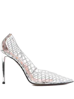 Aquazzura: Серебристые туфли 