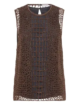 Brunello Cucinelli: Коричневый топ 