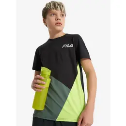 Fila: Чёрная футболка 