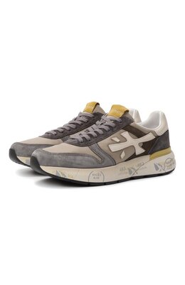 Premiata: Бежевые кроссовки  Mick