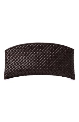 Bottega Veneta: Коричневый клатч 