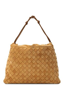 Bottega Veneta: Бежевая сумка 