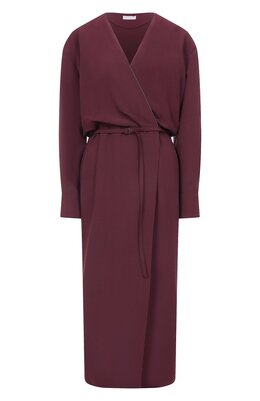 Brunello Cucinelli: Бордовое платье 