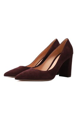 Gianvito Rossi: Бордовые туфли  Piper 85