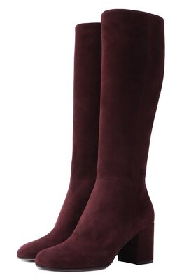 Gianvito Rossi: Бордовые сапоги 