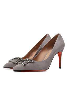 Santoni: Серые туфли 