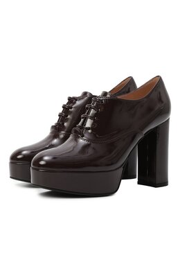Gianvito Rossi: Бордовые ботинки 