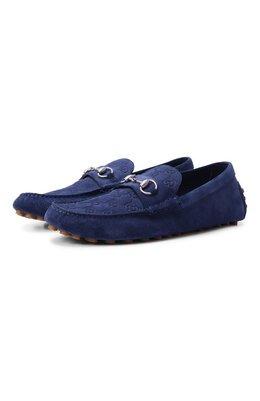 Gucci: Синие мокасины 