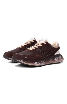 Premiata: Коричневые кроссовки 
