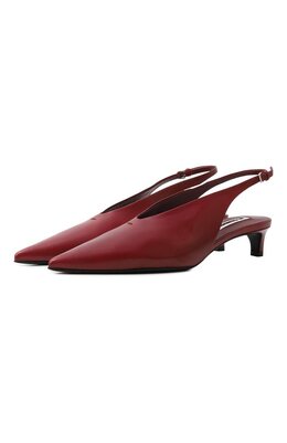 Jil Sander: Бордовые туфли 