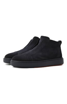 Santoni: Синие кеды  Cleanic