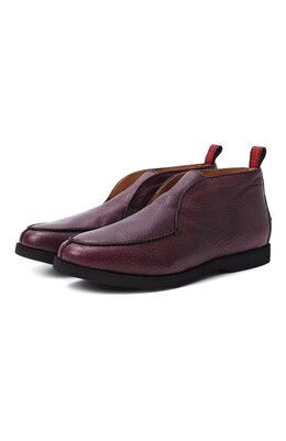 Kiton: Бордовые ботинки 