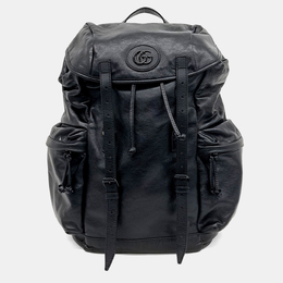 Gucci: Чёрный рюкзак  Double G