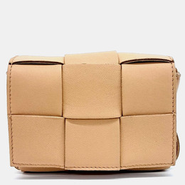 Bottega Veneta: Бежевая сумка  Cassette