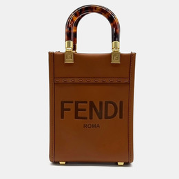 Fendi: Коричневая сумка через плечо  Sunshine