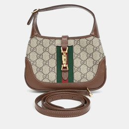 Gucci: Бежевая сумка  Jackie