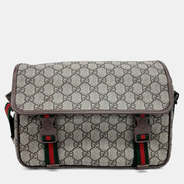 Gucci: Бежевая сумка  GG