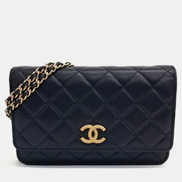 Chanel: Чёрная сумка через плечо 