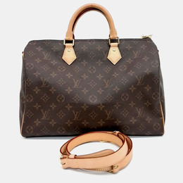 Louis Vuitton: Коричневая сумка  Speedy
