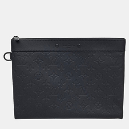 Louis Vuitton: Чёрная сумка  Pochette