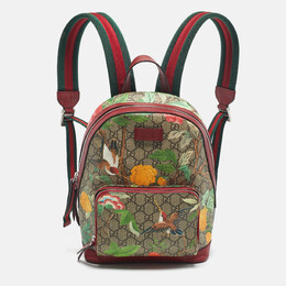 Gucci: Красный рюкзак  GG Supreme