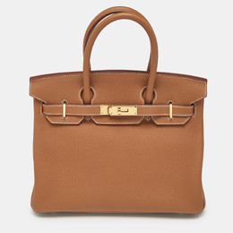 Hermes: Коричневая сумка  Birkin 30