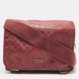 Gucci: Красная сумка  GG