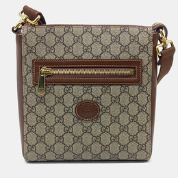 Gucci: Бежевая сумка  GG Supreme