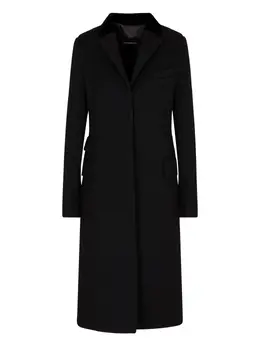 Emporio Armani: Однобортное пальто 