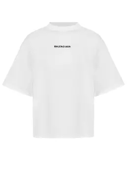 BALENCIAGA: Хлопковая футболка 