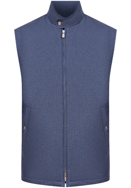 BRUNELLO CUCINELLI: Синий жилет 