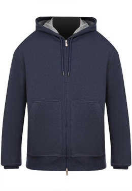 BRUNELLO CUCINELLI: Синяя толстовка 