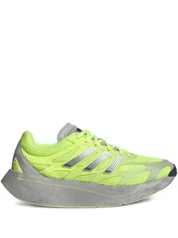 adidas: Зелёные кроссовки  Adizero